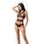 Сексуальный боди с вырезами Passion BS083 black One size