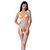 Відвертий бодістокінг з глибоким декольте Passion BS075 white One size
