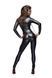 Комбінезон Noir Handmade F162 Powerwetlook overall with leash and two-way zipper - S