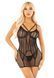 Бодістокінг плаття Leg Avenue Heart Net Mini Dress One Size Black