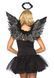 (SALE) Крила чорного ангела Leg Avenue Angel Accessory Kit Black, крила, німб