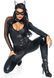 Эротический костюм супергероя-кошечки Leg Avenue Wicked Kitty S, комбинезон, пояс, маска, ушки