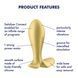 Анальная пробка с вибрацией Satisfyer Intensity Plug Gold SO8627 фото 6