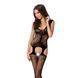 Бодистокинг Passion BS046 black, комбинезон с имитацией чулок S/M/L
