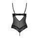 Боді з відкритими грудьми Passion Exclusive NORTH BODY L/XL, black