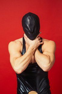 Закритий шкіряний капюшон D&A Deprivation mask Leather SO9560 фото