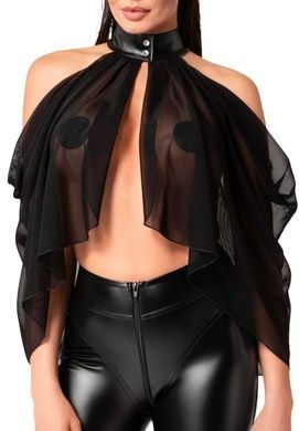 Болеро Noir Handmade F349 Tulle bolero - 5XL чорне
