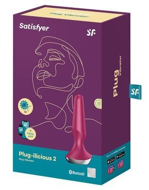 Анальна вібропробка Satisfyer Plug-ilicious 2 Berry SO5443 фото