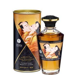 Разогревающее масло Shunga Aphrodisiac Карамель 100 мл SO2501 фото