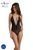 Боди Passion DROSERA BODY black, XXL/XXXL, высокие вырезы, верх на завязках