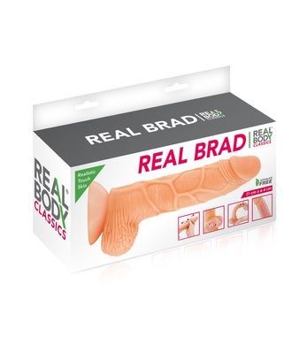 Фалоімітатор Real Body Real Brad діаметр 4,5 см SO1889 фото