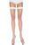 Чулки-сетка Leg Avenue Fishnet Thigh Highs White, мелкая сетка, one size