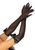 Довгі рукавички з бантом Leg Avenue Opera length bow top gloves Black, напівпрозорі