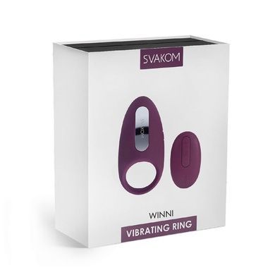 Ерекційне кільце з вібрацією Svakom Winni Violet SO4844 фото