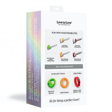 Набор эрекционных колец Love to Love NEON RING KIT SO5082 фото