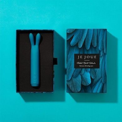 Вібратор з вушками Je Joue Rabbit Bullet Vibrator Teal SO3032 фото