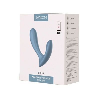 Смарт-вібратор в трусики Svakom Erica Dusty Blue SO8978 фото