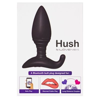 Анальна смарт вібропробка Lovense Hush розмір S SO4084 фото