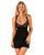 Пеньюар бебі-дол з мереживом на грудях Obsessive Donna Dream babydoll M/L Black, стрінги