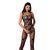 Ажурный бодистокинг с интимными вырезами Passion BS076 black One size