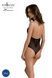 Боди Passion DROSERA BODY black, XXL/XXXL, высокие вырезы, верх на завязках