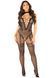 Бодістокінг Leg Avenue Crotchless Bodystocking with Heart One Size, Black