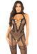 Бодістокінг Leg Avenue Crotchless Bodystocking with Heart One Size, Black