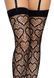 Ажурные чулки с сердечками Leg Avenue Heart Black, one size