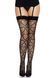 Ажурные чулки с сердечками Leg Avenue Heart Black, one size