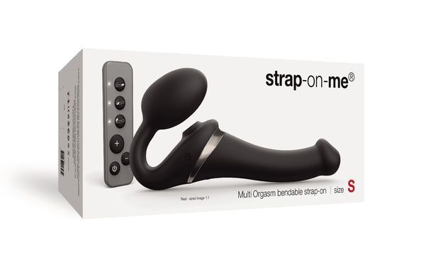 Безременной вибрострапон Strap-On-Me MULTI ORGASM Black S (мятая упаковка) SO6821-R фото