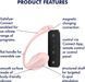 Виброяйцо Satisfyer Ribbed Petal Connect App Rose SX1222 фото 6
