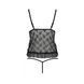 Боді монокіні з відкритими грудьми Passion JUSTINA BODY XXL/XXXL, black
