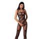 Ажурный бодистокинг с интимными вырезами Passion BS076 black One size
