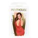 Мінісукня Penthouse - Heart Rob Red M/L, хомут, глибоке декольте, мініатюрні стрінги