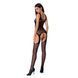 Бодистокинг Passion BS057 black, комбинезон, имитация чулок и пояса S/M/L