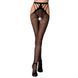 Эротические колготки-бодистокинг Passion S001 black, с доступом и с открытыми бедрами