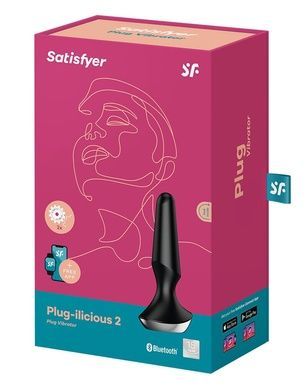 Анальна вібропробка Satisfyer Plug-ilicious 2 Black SO5444 фото