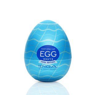 Мастурбатор-яйце Tenga Egg Wavy II Cool охолоджуючий SO6594 фото