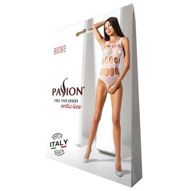 Сексуальний боді з вирізами Passion BS083 white One size