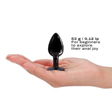 Анальная пробка с кристаллом Dorcel Diamond Plug Black S SO7808 фото
