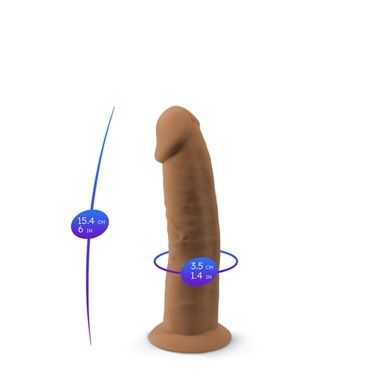 Фалоімітатор SilexD Robby Caramel діаметр 3,5см SO5019 фото