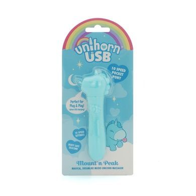 Вібратор-єдиноріжка Unihorn USB Bullet - Mount'n Peak, віброкуля, USB-зарядка SX2871 фото