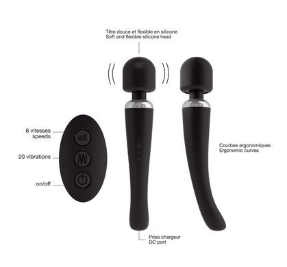 Вібромасажер Dorcel Megawand Black SO1403 фото