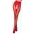 Эротические колготки Passion TIOPEN 006 3/4 (30 den), red, с вырезом, имитация трусиков