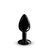 Анальная пробка с кристаллом Dorcel Diamond Plug Black S SO7808 фото