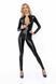 (SALE) Комбінезон Noir Handmade F293 Powerwetlook catsuit with front zipper - L
