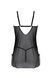 Пеньюар Passion DROSERA CHEMISE black, L/XL, кружевной лиф со стрепами, трусики в комплекте