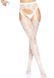 Ажурні колготки із сердечками Leg Avenue Heart White, one size, імітація панчіх