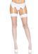 Панчохи-сітка зі швом Leg Avenue Backseam Thigh Highs White, one size