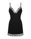 Пеньюар та трусики Obsessive Bella Rou chemise & thong XS/S